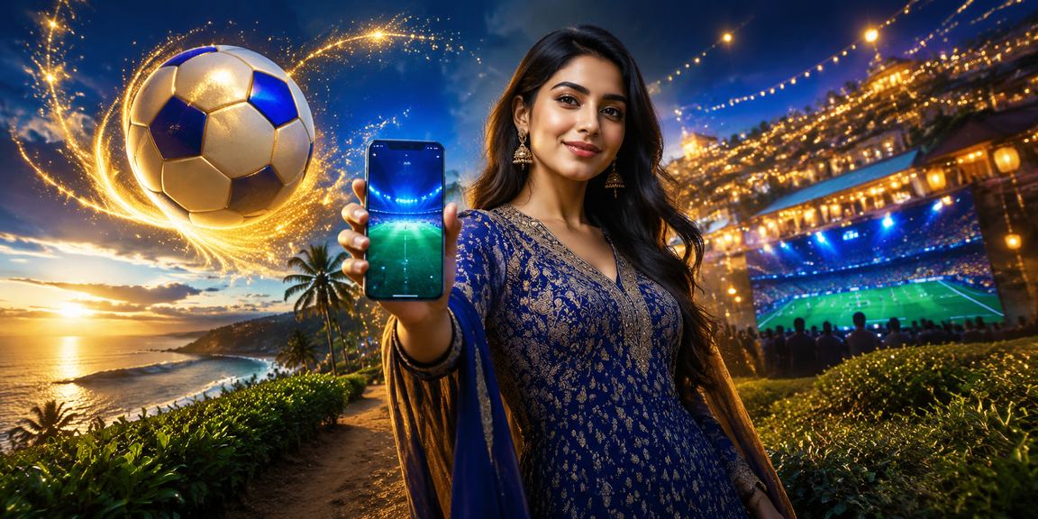 রংপুরের চা বাগানে ফুটবল বেটিং প্রোমোশন উপভোগ করছেন একজন বেটর